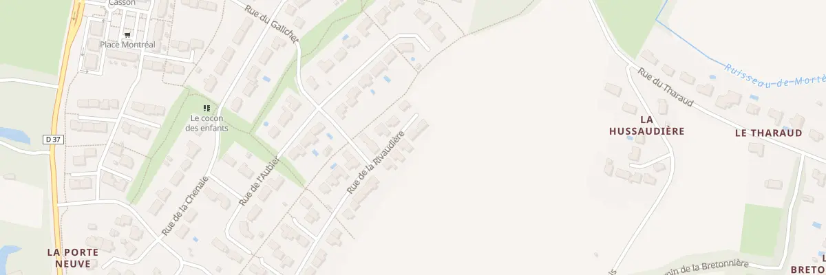 Plan du 3 Rue de la rivaudière à Casson