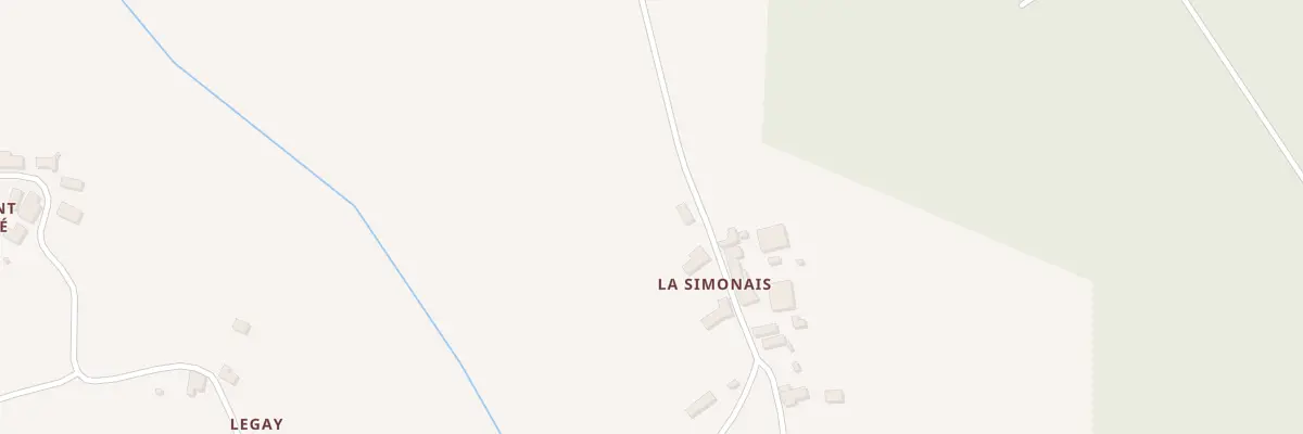 Plan du 2 La Simonnais à Teillay