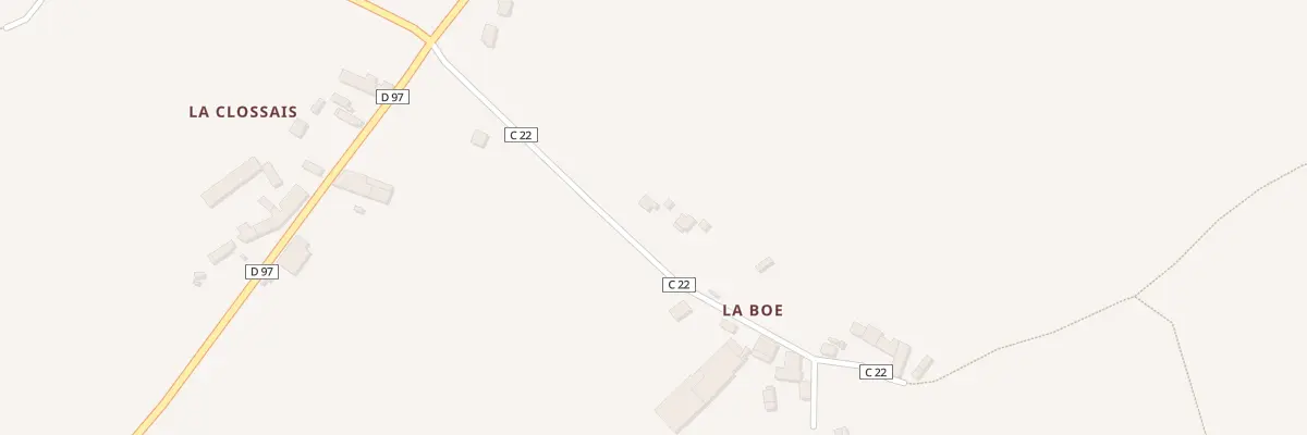 Plan du 5443 La Clossais à Gahard