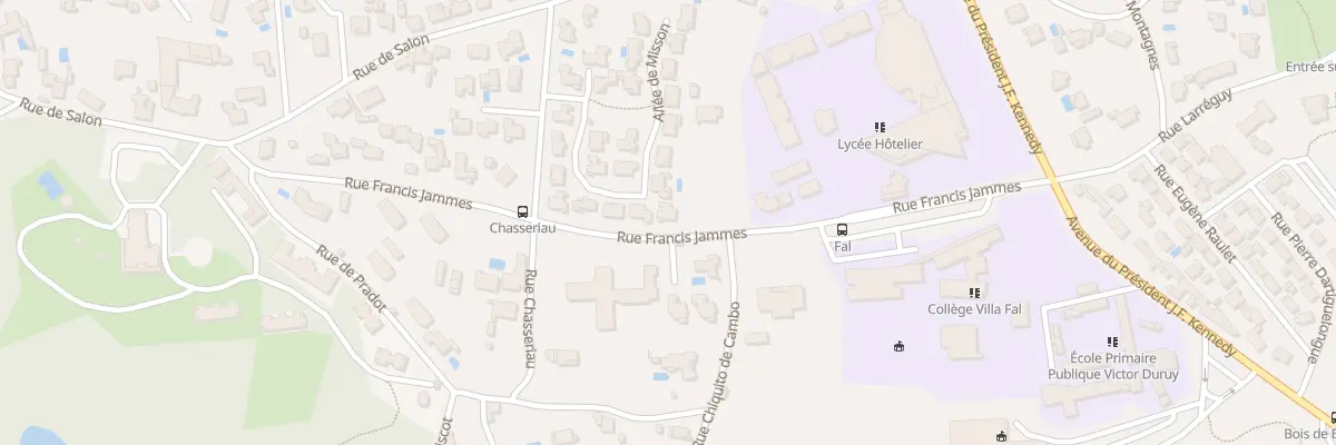Plan du 16 Rue de Misson à Biarritz