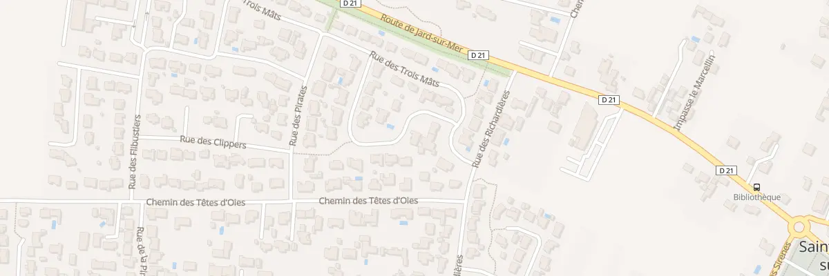 Plan du 22 Rue des trésors à Saint-Vincent-sur-Jard