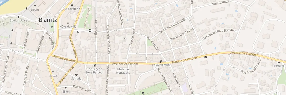 Plan du 7 Rue du Bon Air à Biarritz