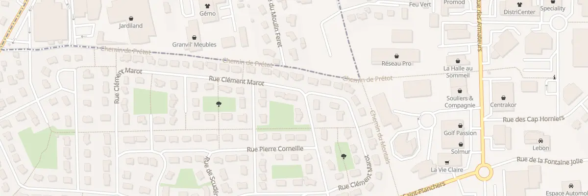 Plan du 484 Rue Clément Marot à Granville