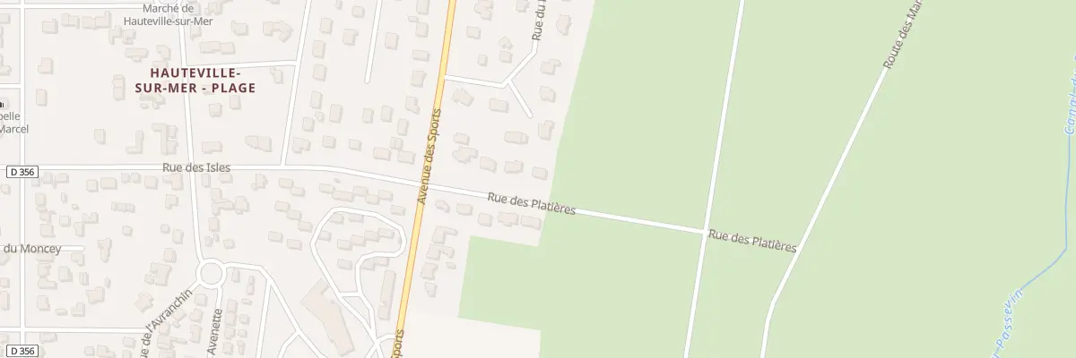 Plan du 7 Rue des Platiéres à Hauteville-sur-Mer