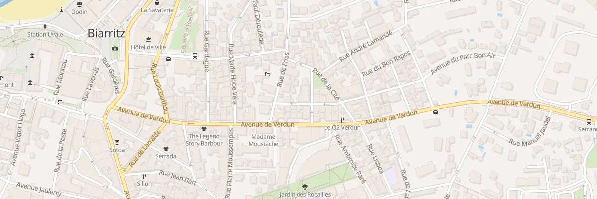Plan du 5 Rue du Bon Air à Biarritz