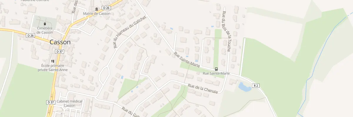 Plan du 86 Rue sainte marie à Casson