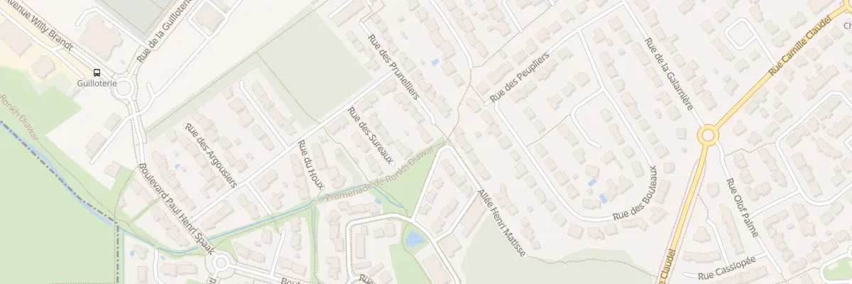 Plan du 1 Rue des Prunelliers à Rezé
