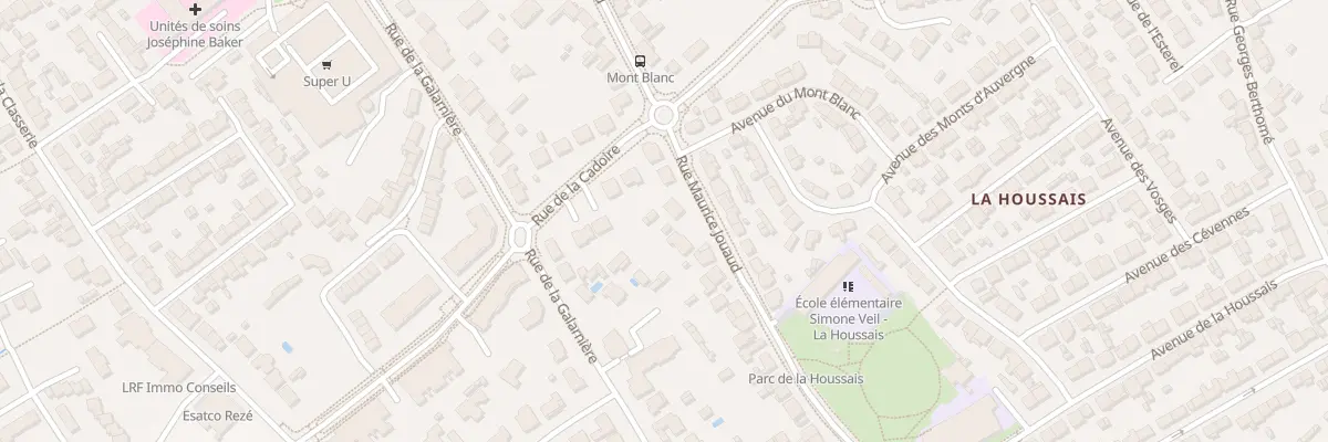Plan du 94 Rue Maurice Jouaud à Rezé