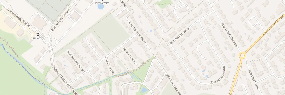 Plan du 7 Rue des Prunelliers à Rezé