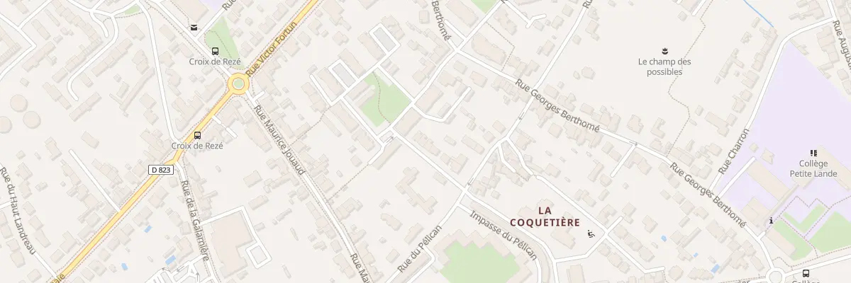 Plan du 12 Rue Théodore Monod à Rezé
