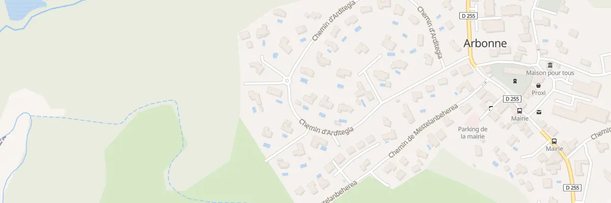 Plan du 23 Che d’Arditegia à Arbonne