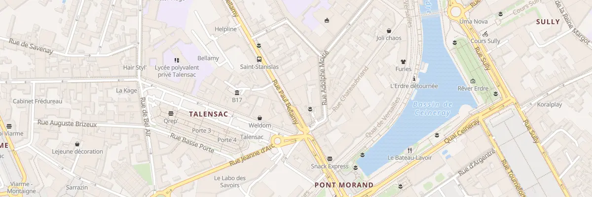 Plan du 16 Rue Paul Bellamy à Nantes