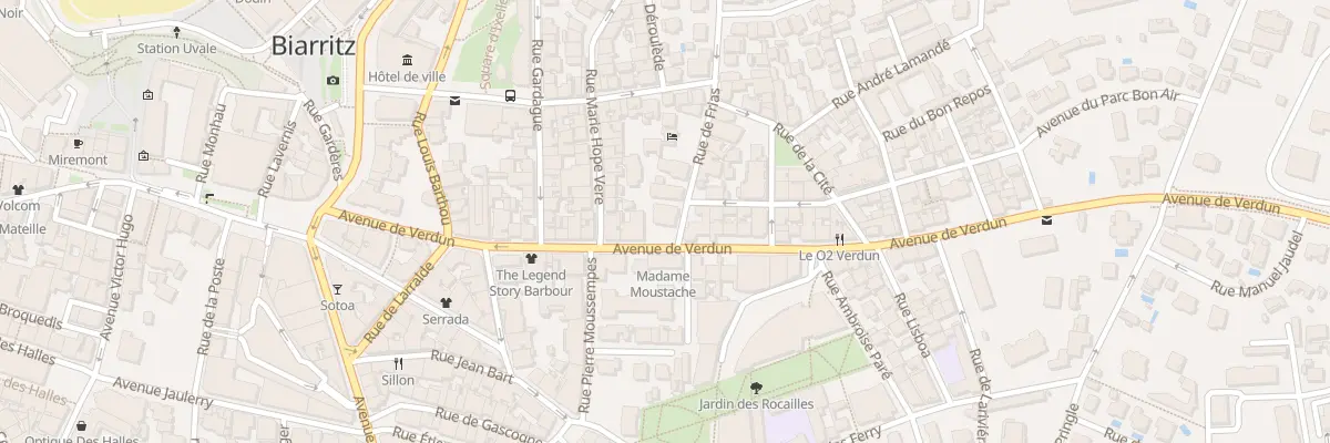 Plan du 29 Av de Verdun à Biarritz