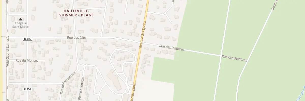 Plan du 4 Rue des Platiéres à Hauteville-sur-Mer