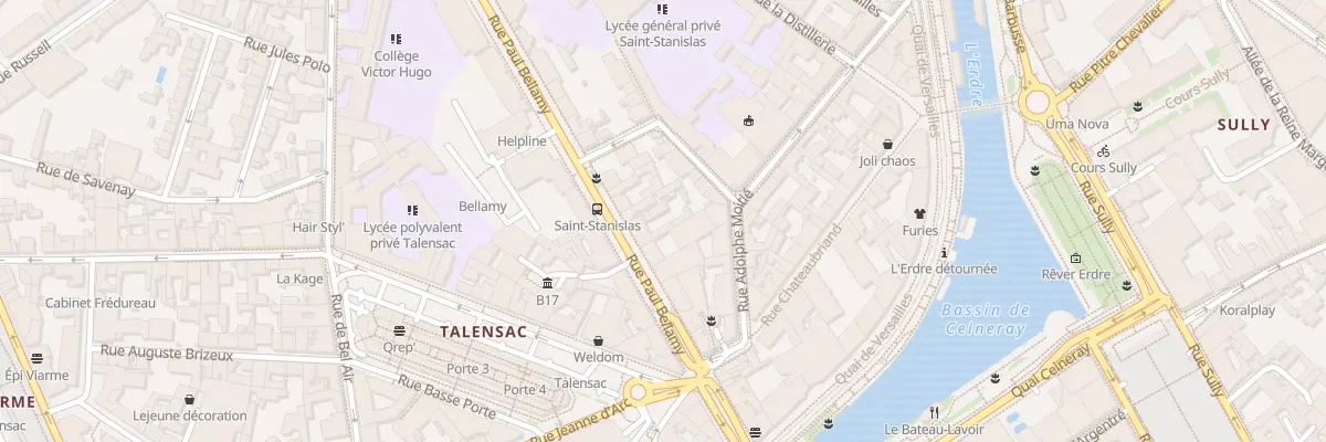 Plan du 22 Rue Paul Bellamy à Nantes