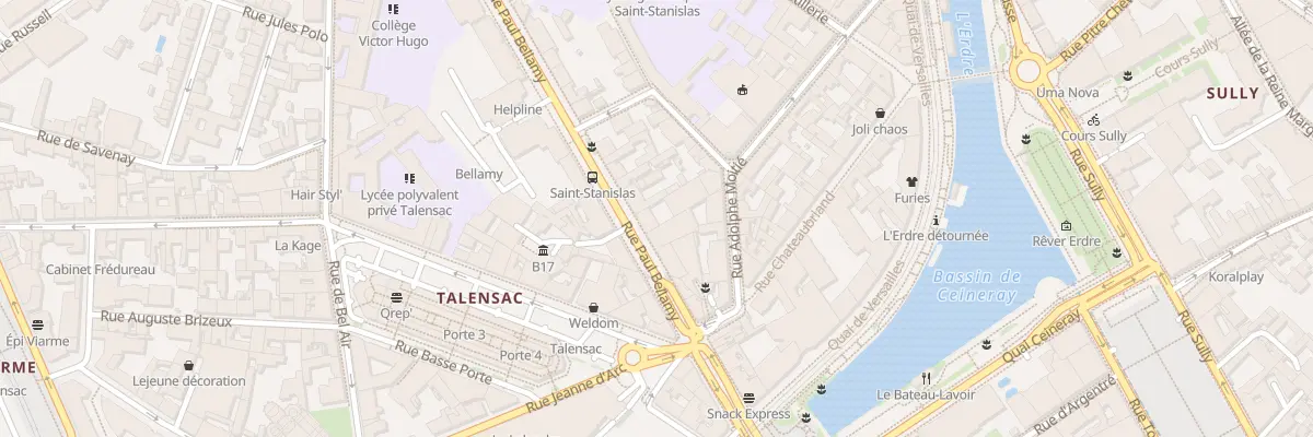 Plan du 20 Rue Paul Bellamy à Nantes