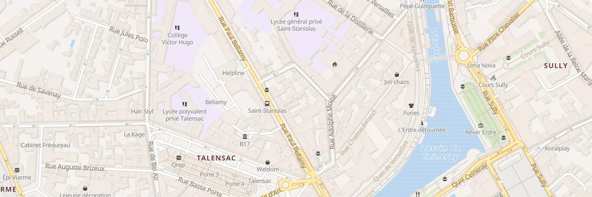 Plan du 24 Rue Paul Bellamy à Nantes