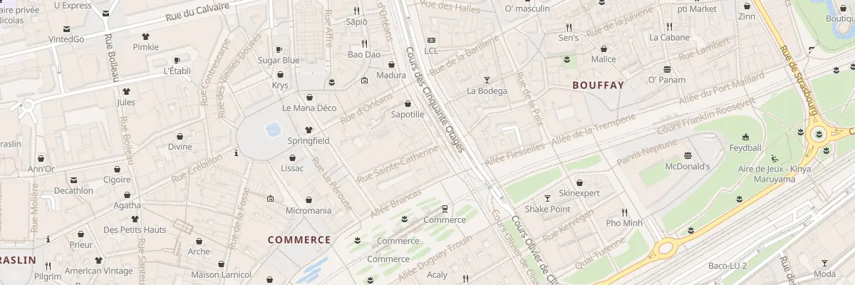 Plan du 2 Rue Sainte Catherine à Nantes