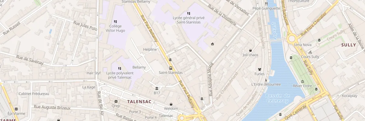 Plan du 28 Rue Paul Bellamy à Nantes