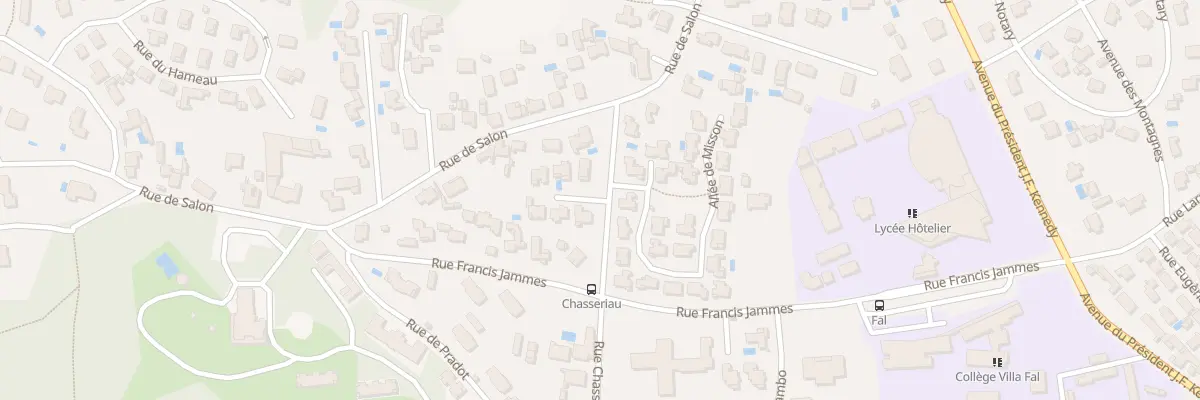Plan du 3 Imp Chasseriau à Biarritz