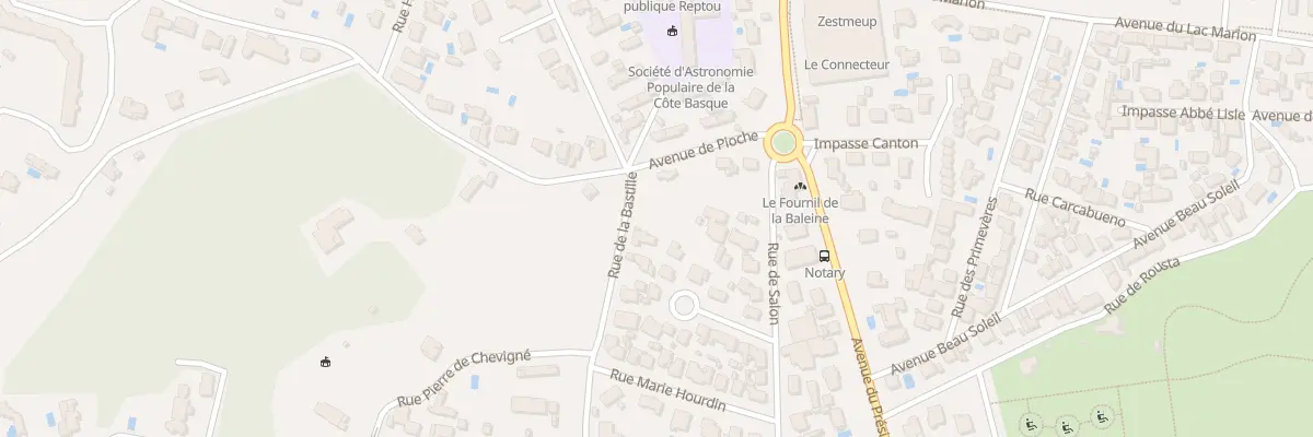 Plan du 1 Rue Pierre de Chevigné à Biarritz