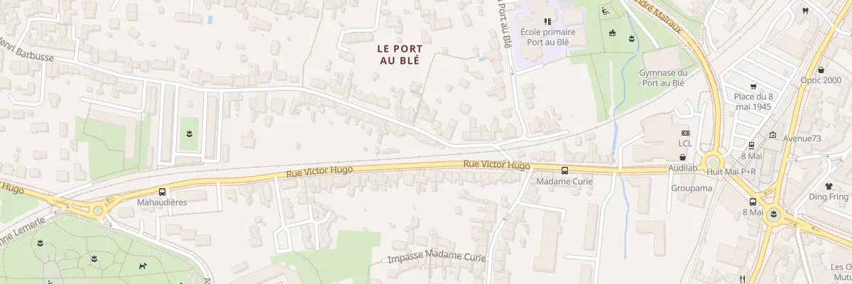 Plan du 1 Rue Henri Barbusse à Rezé
