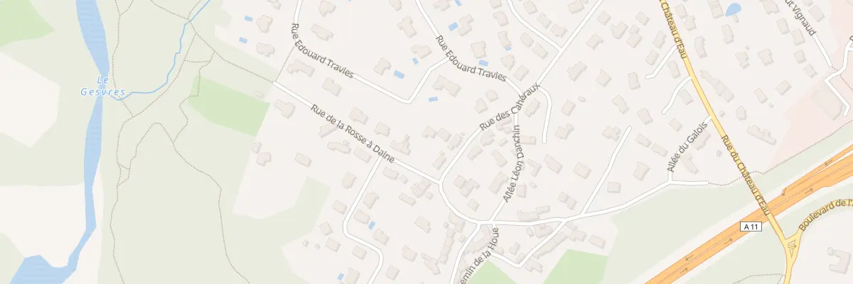 Plan du 2 Rue de la Rosse à Daine à La Chapelle-sur-Erdre