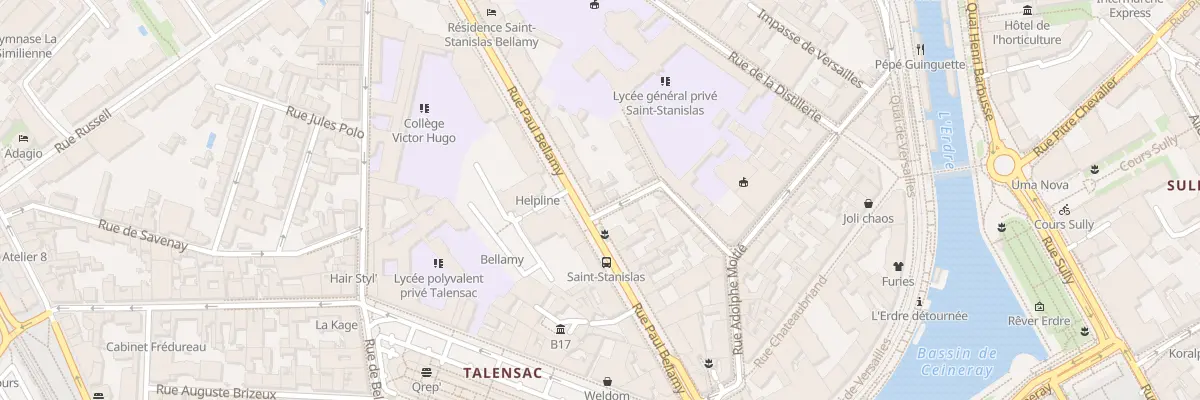 Plan du 34 Rue Paul Bellamy à Nantes