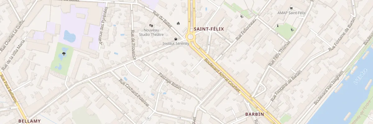 Plan du 41A Bd Amiral Courbet à Nantes