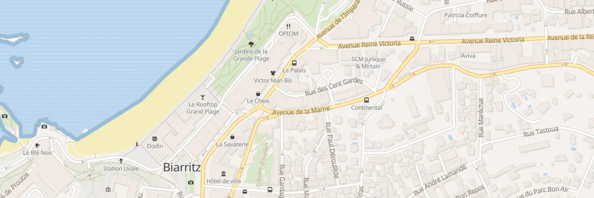 Plan du 9001 Res Raphael à Biarritz