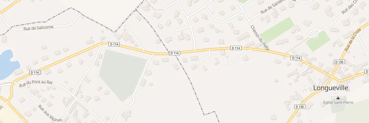 Plan du 405 Rue de la Pierre Aiguë à Longueville