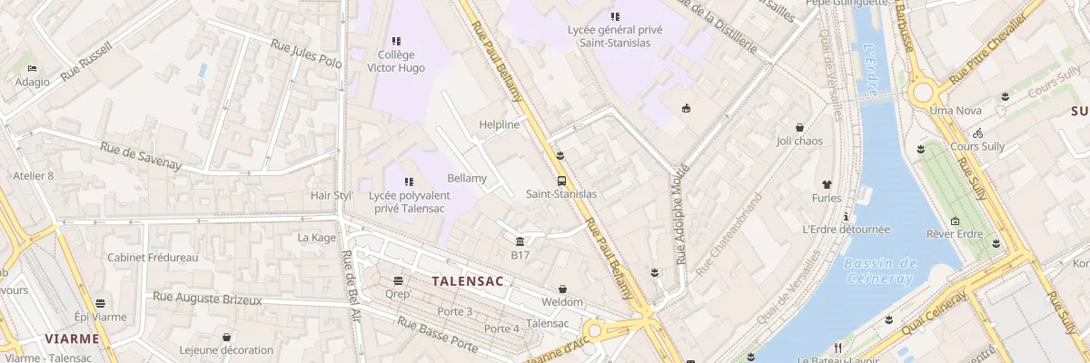 Plan du 23 Rue Paul Bellamy à Nantes