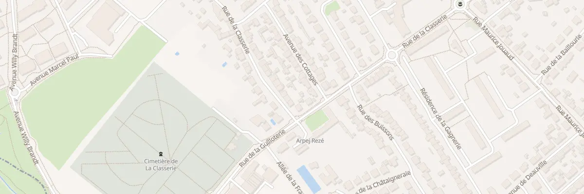 Plan du 99 Rue de la Classerie à Rezé