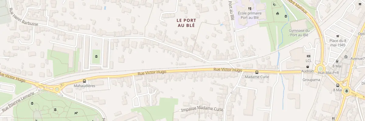 Plan du 7 Rue Henri Barbusse à Rezé