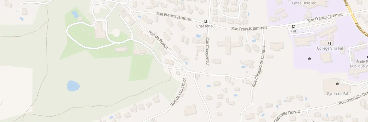 Plan du 2 Rue du Pradot à Biarritz