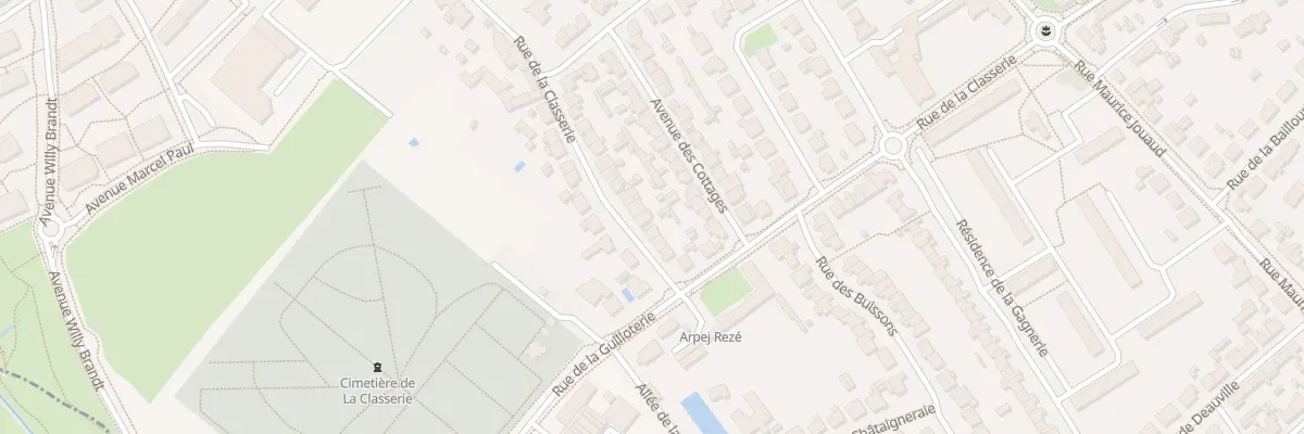 Plan du 95 Rue de la Classerie à Rezé