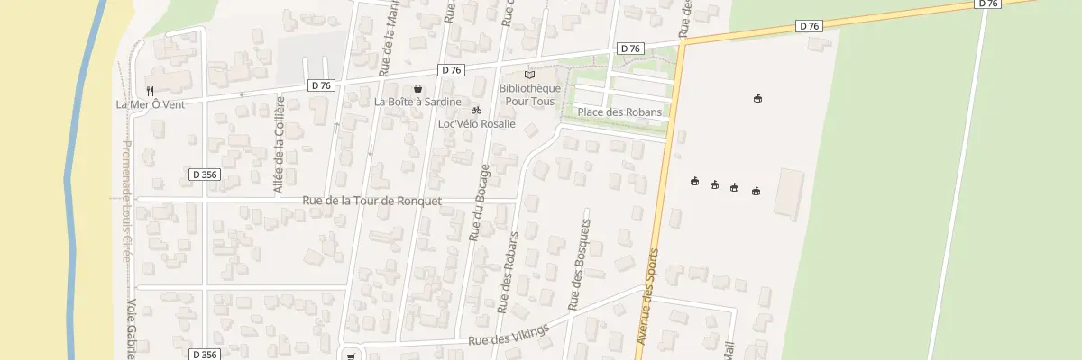 Plan du 1 Rue des Robans à Hauteville-sur-Mer