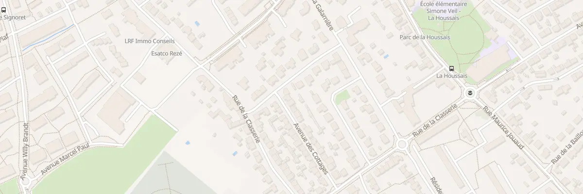 Plan du 30 Av des Cottages à Rezé