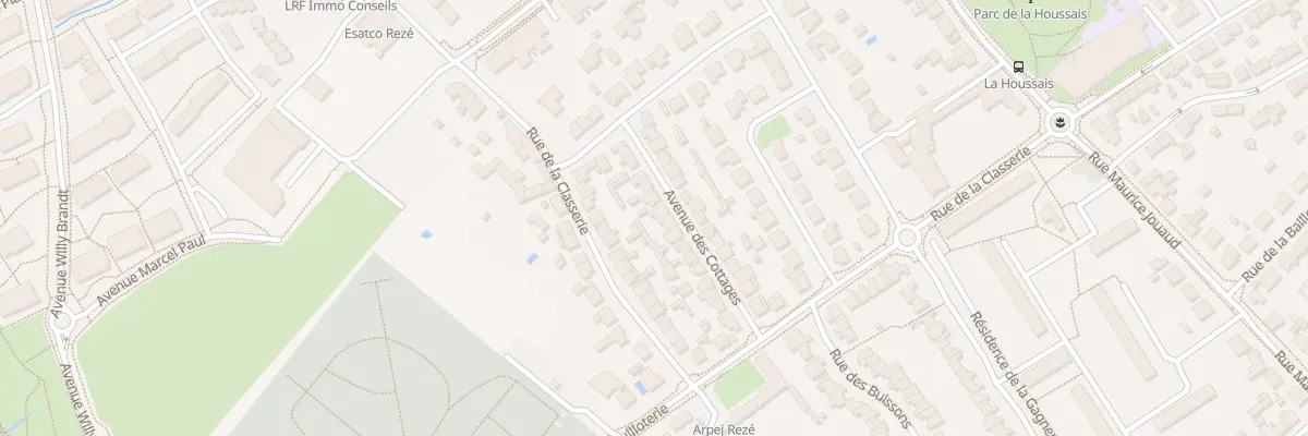 Plan du 19 Av des Cottages à Rezé