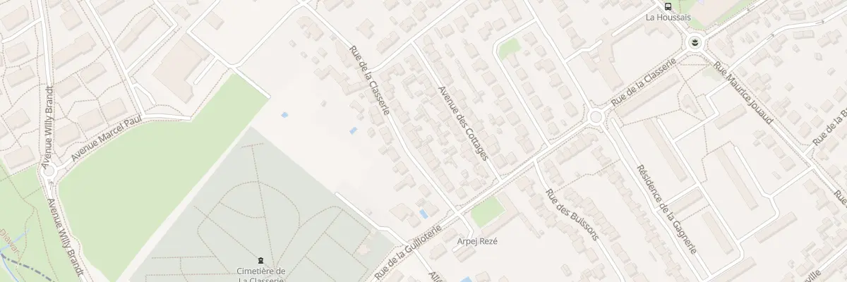 Plan du 89 Rue de la Classerie à Rezé