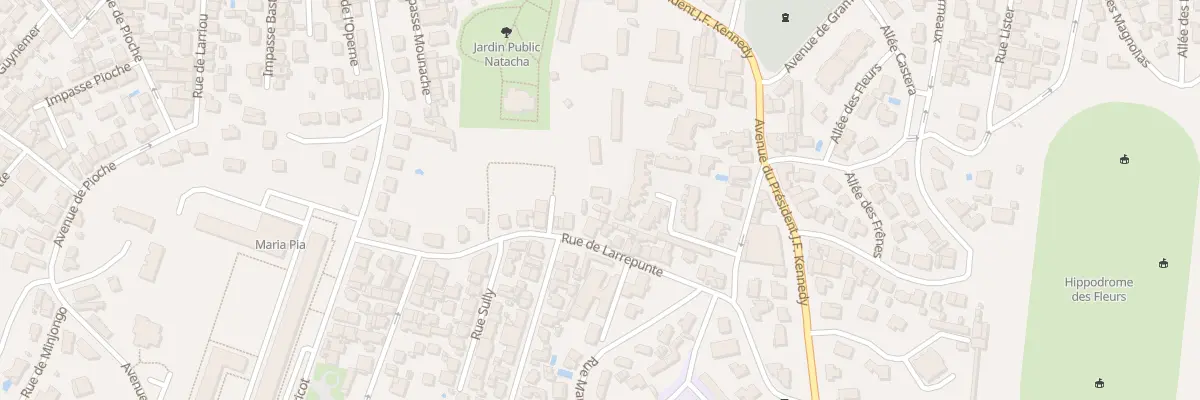 Plan du 23B Rue de Larrepunte à Biarritz