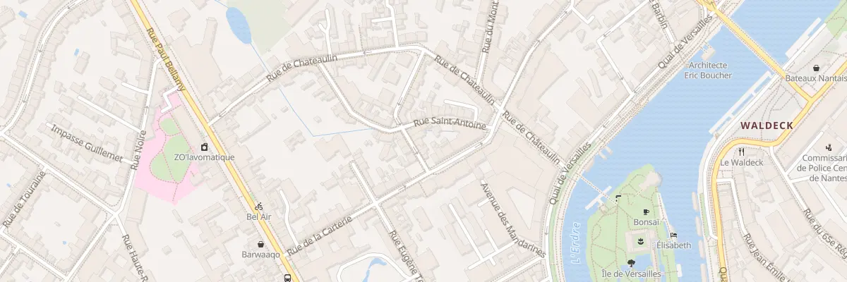 Plan du 8 Rue Bonnamen à Nantes