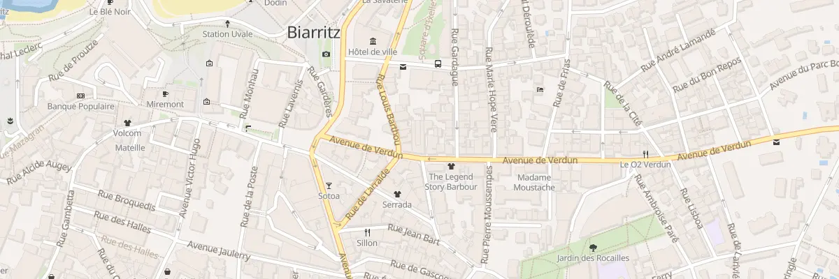 Plan du 5 Av de Verdun à Biarritz