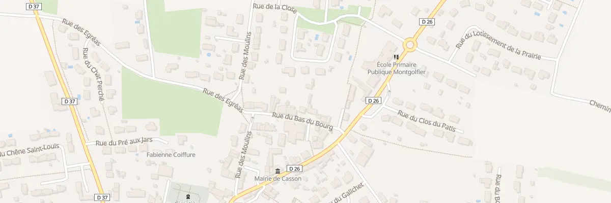 Plan du 4 Rue du bas du bourg à Casson