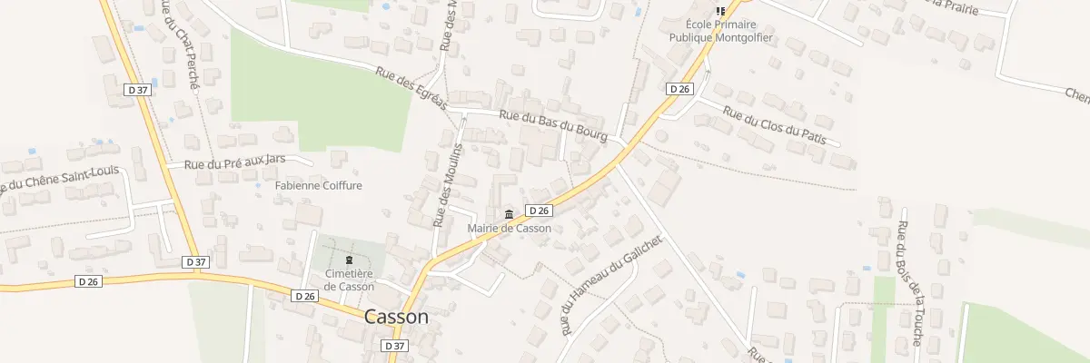 Plan du 7 Rue de la mairie à Casson