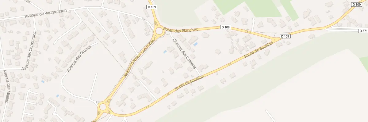 Plan du 6 Chem des Colverts -Jullouville à Jullouville