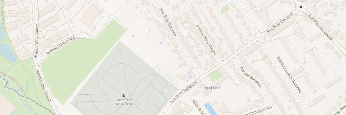 Plan du 106 Rue de la Classerie à Rezé