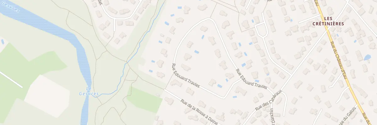 Plan du 13 Rue Edouard Travies à La Chapelle-sur-Erdre