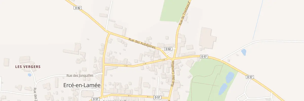 Plan du 5809 Rue des Aubépines à Ercé-en-Lamée