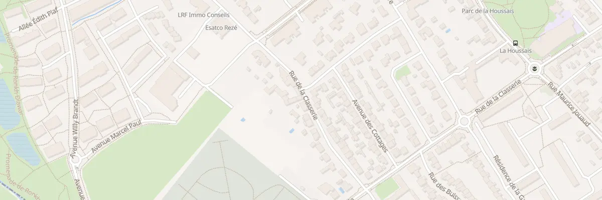 Plan du 92 Rue de la Classerie à Rezé